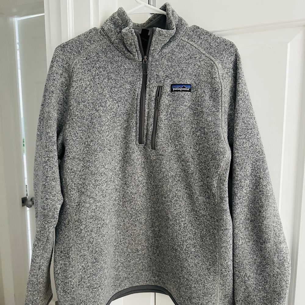 Patagonia Gray Zip Up Sweater Fleece